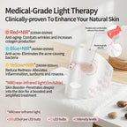 Red Light Therapy for Face, Led Face Mask Light Therapy, Infrared Red Light Therapy Mask, Advanced Anti-Aging Wrinkle Acne Removal Skin Care Device for All Skin Types at Home