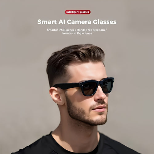 AI Smart Glasses with 8MP HD Camera & Bluetooth Audio