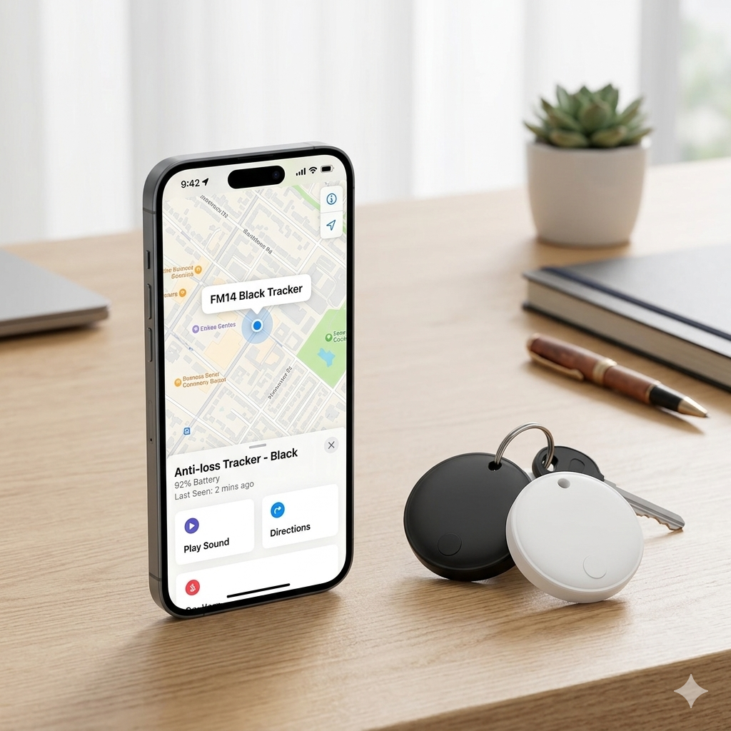 New Model for Android, Google Find Hub / for Apple, Find My Device Smart Locator Anti-Loss Tracker, Mini Ultra-Thin Portable, Suitable for Luggage, Keys, Wallets, etc