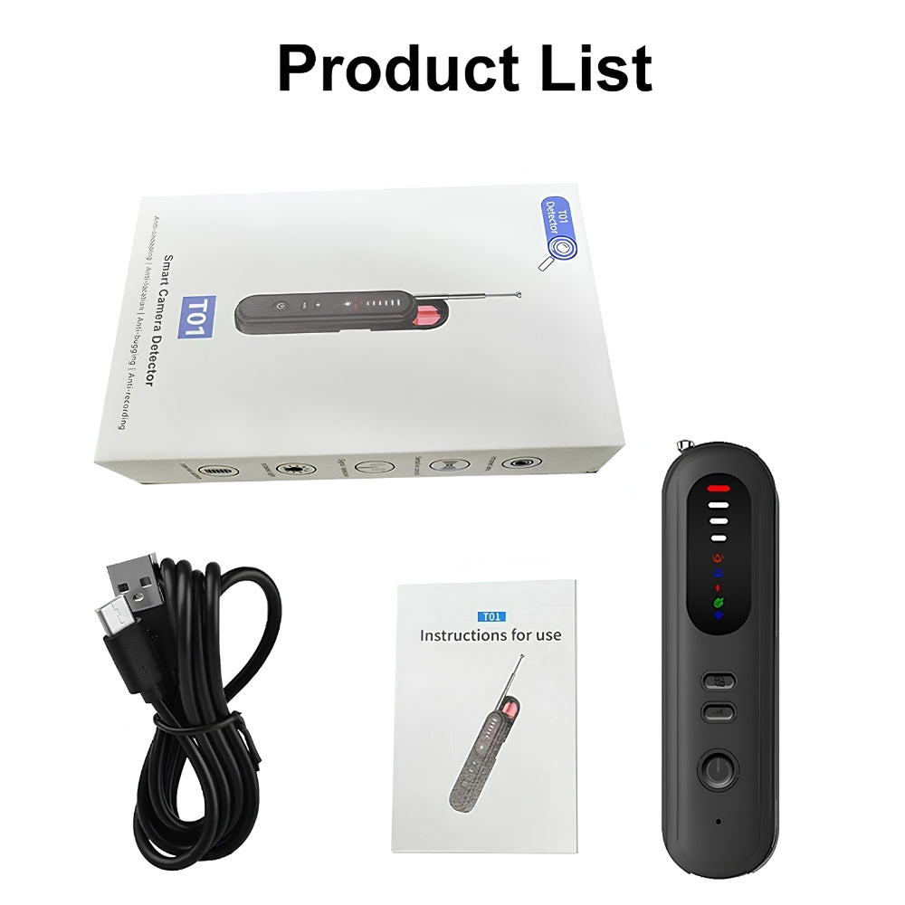 Hidden Camera Detector IR Wireless Scanner for Hotels Anti Spy Device Multifunctional Detector GPS WiFi Finder
