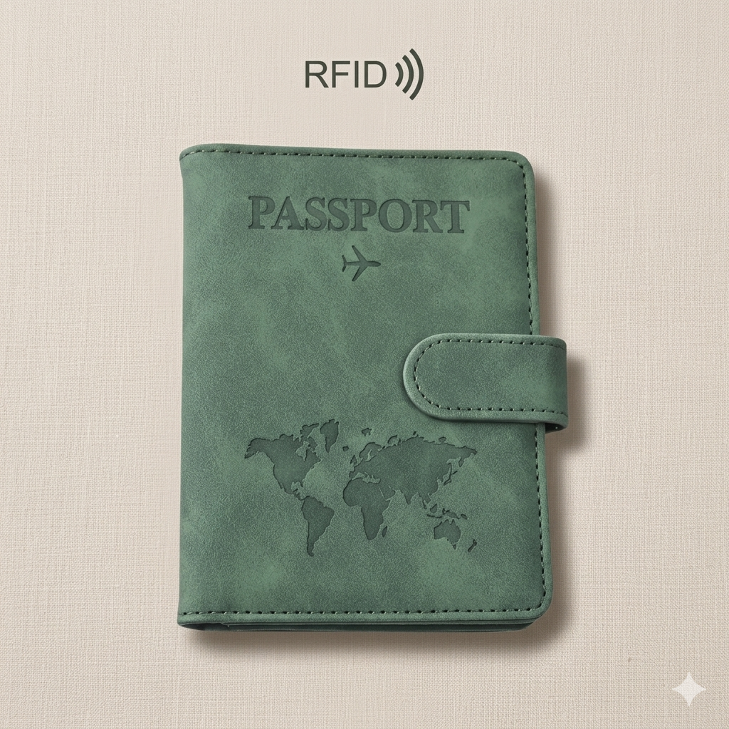 1pc RFID Passport Holder, Thin Passport Wallet, Surface, Multi-Purpose Wallet, Travel Passport Holder, Cute Card Holder